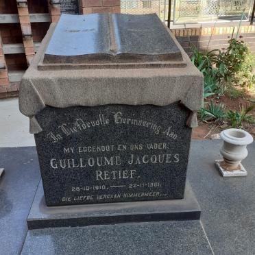 RETIEF Guilloume Jacques 1910-1961