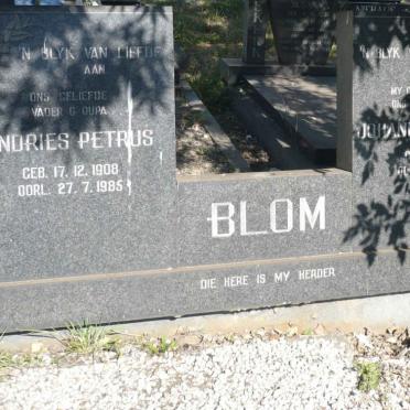 BLOM Andries Petrus 1908-1985 &amp; Johanna Cornelia 1910-1978