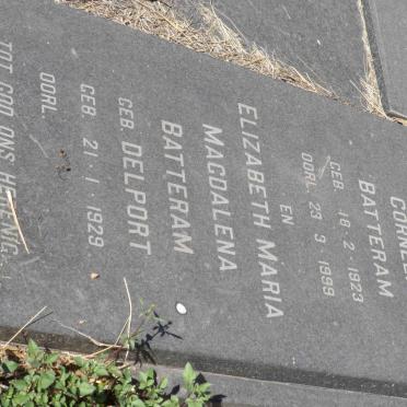 BATTERAM Cornelis 1923-1999 &amp; Elizabeth Maria Magdalena DELPORT 1929-