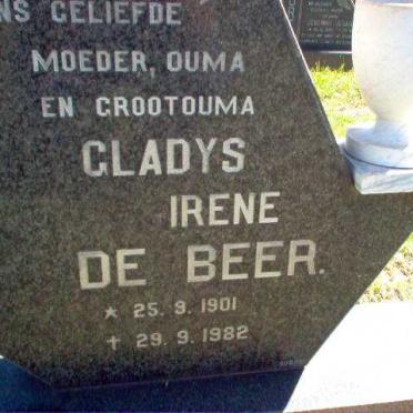 BEER Gladys Irene, de 1901-1982