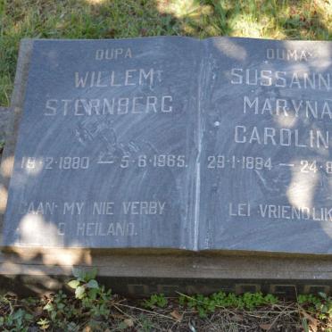 BERG Willem Sternberg, van den 1880-1965 &amp; Sussanna Maryna Carolina 1884-1962