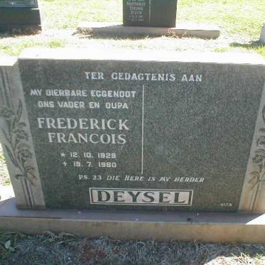 DEYSEL Frederick Francois 1929-1980