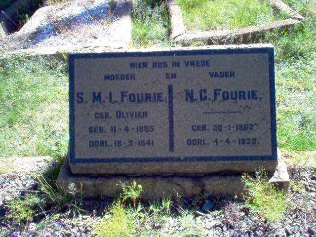 FOURIE N.C. 1862-1928 &amp; S.M.I. OLIVIER 1865-1941