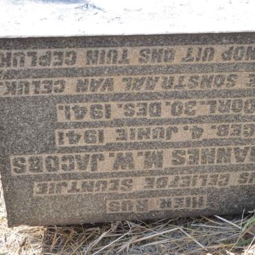 JACOBS Johannes M.W. 1941-1941