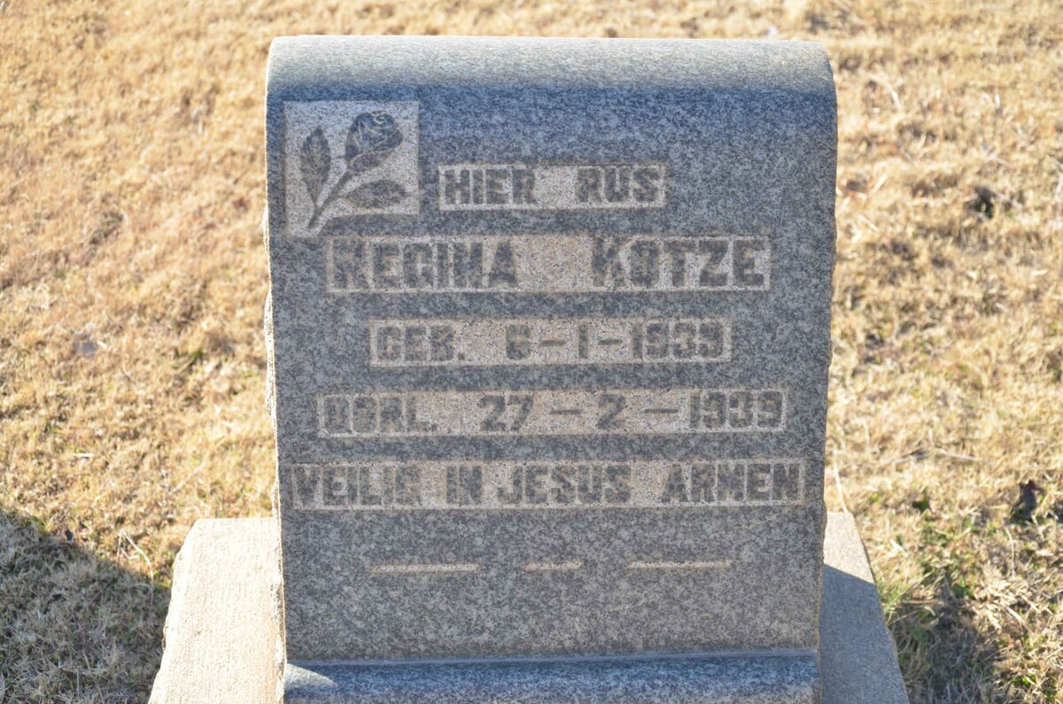 KOTZE Regina 1939-1939