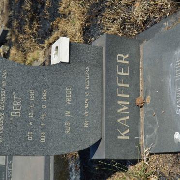 KAMFFER Gert 1918-1968 :: HITGE Sannie 1952-1996