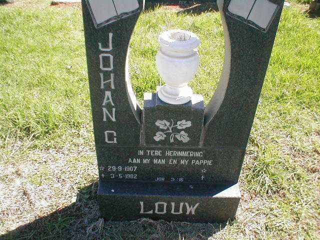 LOUW Johan G. 1907-1982