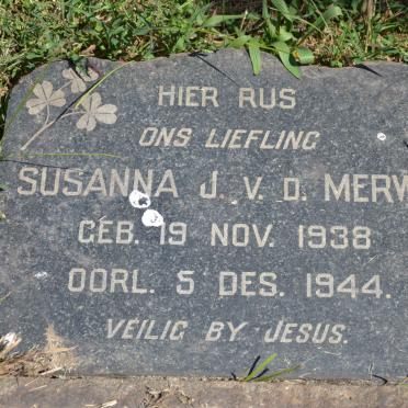 MERWE Susanna J., v.d. 1938-1944