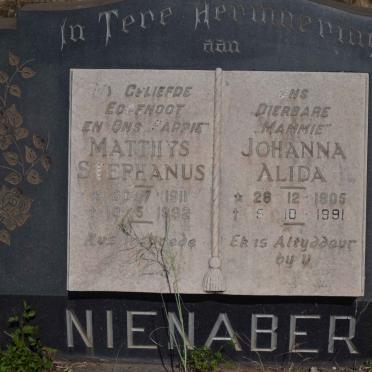 NIENABER Matthys Stephanus 1911-1962 &amp; Johanna Alida 1905-1991