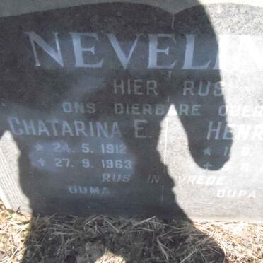 NEVELING Henry J. 1902-1961 &amp; Chatarina E. 1912-1963