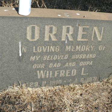 ORREN Wilfred L. 1910-1971