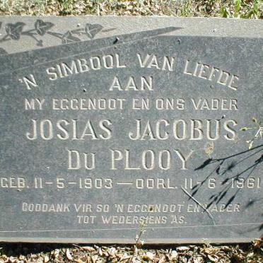 PLOOY Josias Jacobus, du 1903-1961