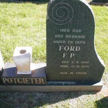 POTGIETER Ford F.P. 1890-1974