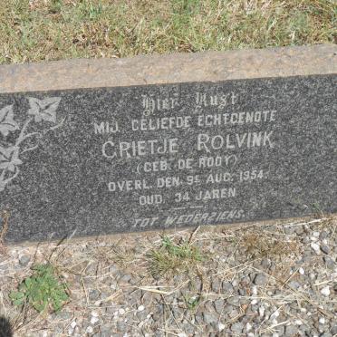 ROLVINK Grietje nee DE ROOY -1954