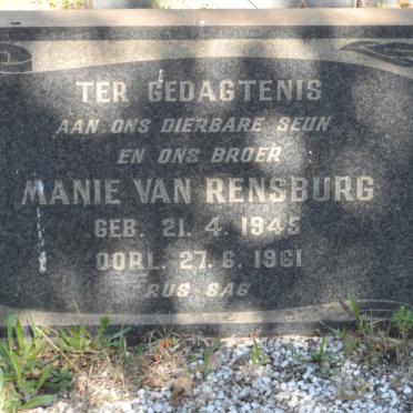 RENSBURG Manie, van 1945-1961