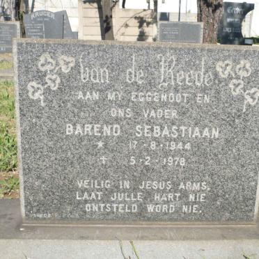 REEDE Barend Sebastiaan, van de 1944-1978