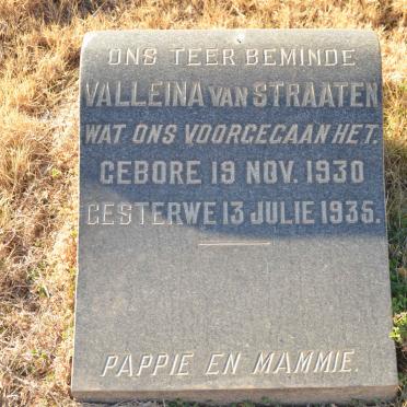 STRAATEN Valleina, van 1930-1935