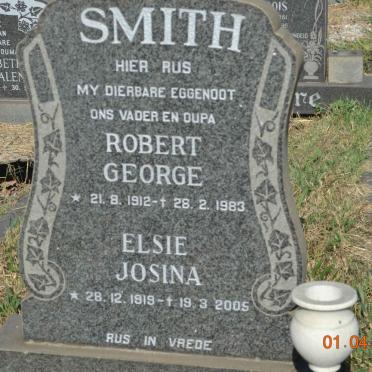 SMITH Robert George 1912-1983 &amp; Elsie Josina 1919-2005