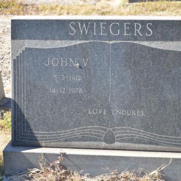 SWIEGERS John V. 1912-1978
