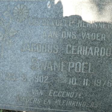 SWANEPOEL Jacobus Gerhardus 1902-1976