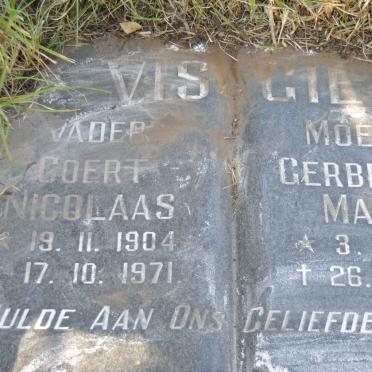 VISAGIE Coert Nicolaas 1904-1971 &amp; Gerbrecht Maria 1909-1978
