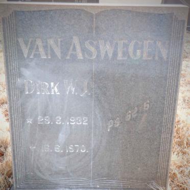 ASWEGEN Dirk W.J., van 1932-1970