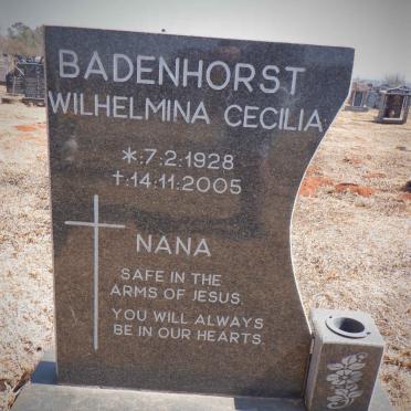 BADENHORST Wilhelmina Cecilia 1928-2005
