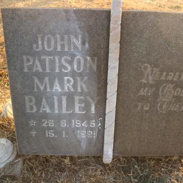 BAILEY John Patison Mark 1945-1981