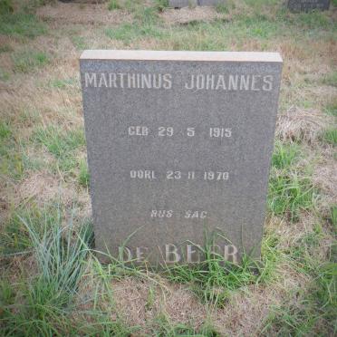 BEER Marthinus Johannes, de 1915-1970