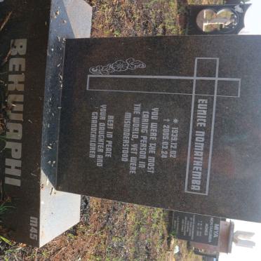 BEKWAPHI Eunice Nomathemba 1939-2005