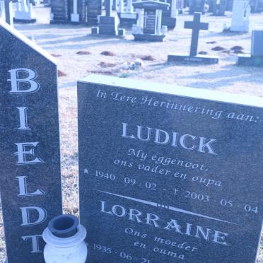 BIELDT Ludick 1940-2003 &amp; Lorraine 1935-2011
