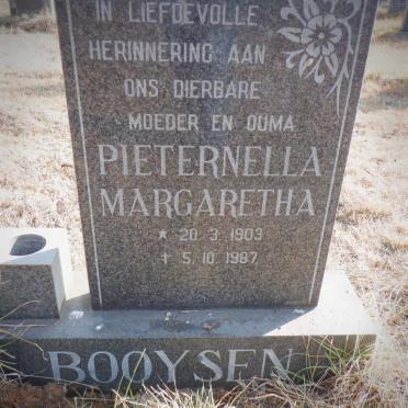 BOOYSEN Pieternella Margaretha 1903-1987