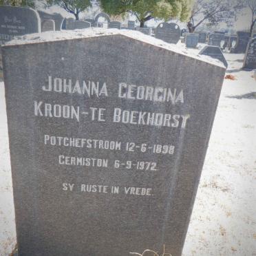 BOEKHORST Johanna Georgina, KROON-TE 1898-1972