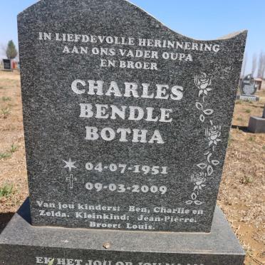 BOTHA Charles Bendle 1951-2009