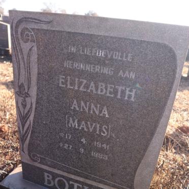 BOTHA Elizabeth Anna 1941-1985