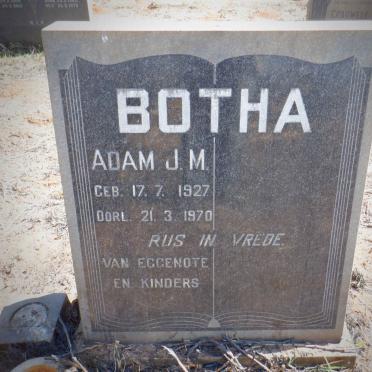 BOTHA Adam J.M. 1927-1970