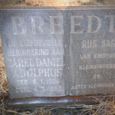 BREEDT Carel Daniel Adolphus 1904-1980