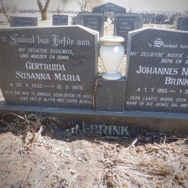 BRINK Johannes Nicolaas 1956-2007 :: BRINK Gertruida Susanna Maria 1932-1979