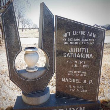 BRUYN Machiel A.P., de 1940-2008 &amp; Judith Catharina 1942-1988