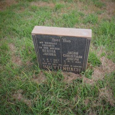 BREYTENBACH Jacob Christiaan Joseph 1903- &amp; Bertha Jacoba 1907-1971