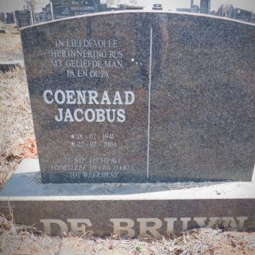 BRUYN Coenraad Jacobus, de 1941-2004