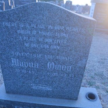 BUTLER Wayne Owen 1969-1997