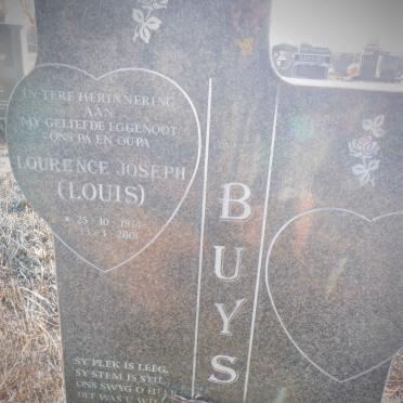 BUYS Lourence Joseph 1934-2001
