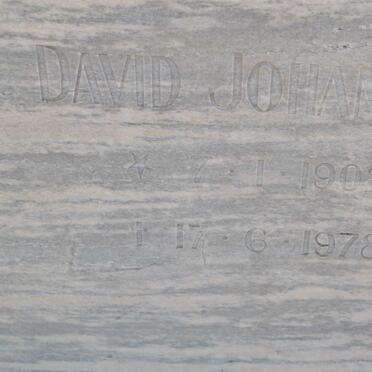 BUITENDAG David Johannes 1902-1978 &amp; Hendrieka Maria 1902-