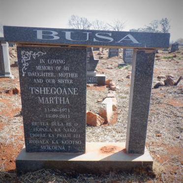 BUSA Tshegoane Martha 1971-2011