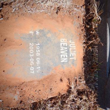 BURN Juliet Beaven 1958-2003