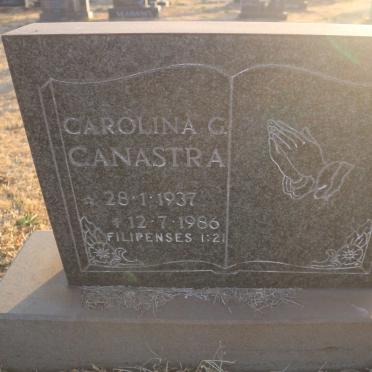 CANASTRA Carolina G. 1937-1986