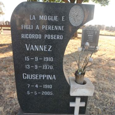 CORBA Vannez 1910-1970 &amp; Giuseppina 1910-2005