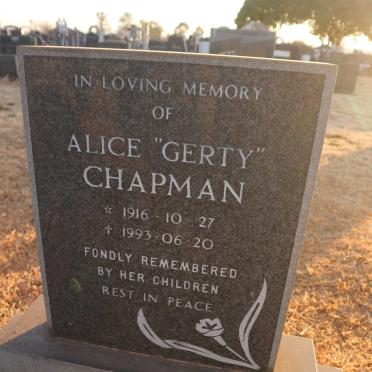 CHAPMAN Alice 1916-1993