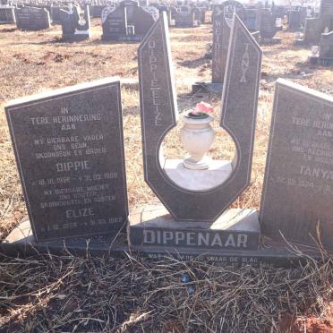 DIPPENAAR Dippie 1952-1988 &amp; Elize 1956-1988 :: DIPPENAAR Tanya 1974-1988